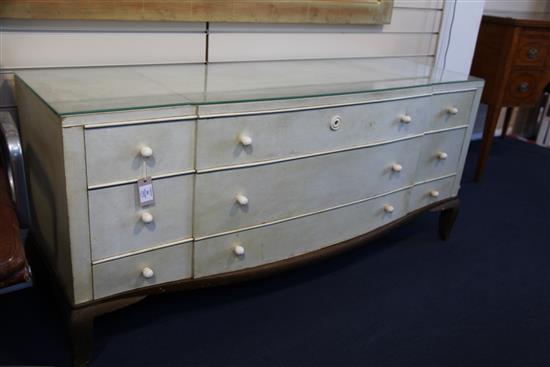 André Arbus (1903-1969) A fine and rare Art Deco serpentine commode, W.5ft D.1ft 6in. H.2ft 3in.